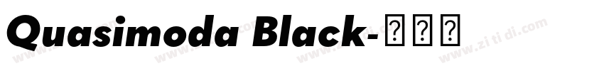 Quasimoda Black字体转换